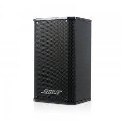 狮乐（SHILE）壁挂音箱BX-108专业会议用 8英寸音箱 店铺背景音乐 酒店用音箱可用三角架木纹红色