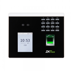 粤控 ZKTeco中控智慧xface100人脸识别考勤机面部识别指纹打卡一体机 白色标准机